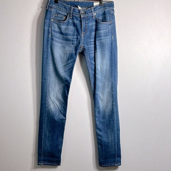 rag & bone Women's Boyfriend Jeans - Blue - Picture 2 of 12